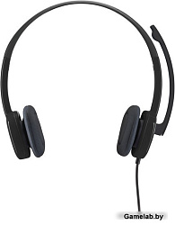 Наушники с микрофоном Logitech H151 черный 1.8м накладные оголовье (981-000590)