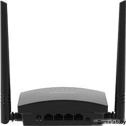 Роутер беспроводной Digma DWR-N301 N300 10/100BASE-TX черный (упак.:1шт)