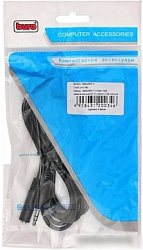 Кабель-удлинитель аудио Buro Jack 3.5 (m)/Jack 3.5 (f) 2м. черный (BAAC003-2)