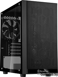 Silverstone SST-PS15B-PRO Precision Mini Tower Micro ATX Computer Case, tempered glass, 2x 120mm ARG