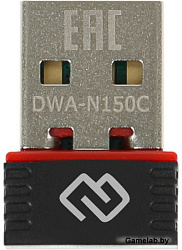 Сетевой адаптер WiFi Digma DWA-N150C N150 USB 2.0 (ант.внутр.) 1ант. (упак.:1шт)
