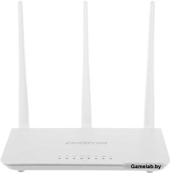 Роутер беспроводной Digma DWR-N302 N300 10/100BASE-TX белый (упак.:1шт)