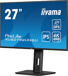 Монитор Iiyama 27" XUB2792UHSU-B6 черный IPS LED 4ms 16:9 DVI HDMI M/M матовая HAS Piv 1300:1 350cd 