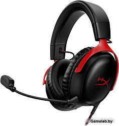 Наушники с микрофоном HyperX Cloud III черный/красный 1.2м мониторные оголовье (727A9AA)