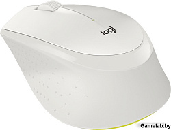 Мышь Logitech M330 Silent Plus белый оптическая (1000dpi) беспроводная USB (2but)