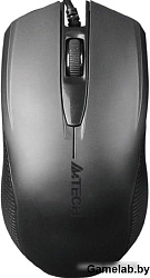 Мышь A4 OP-760 черный оптическая (1000dpi) USB (3but)