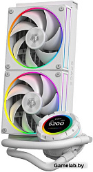 Система водяного охлаждения ID-Cooling SL240 WHITE Soc-AM5/AM4/1151/1200/2066/1700 4-pin 14-30dB Al+