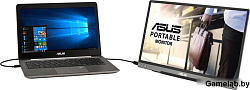 МОНИТОР 15.6" ASUS MB16ACE DarkGrey(IPS, LED, Wide, 1920x1080, 5ms, 178°/178°, 250 cd/m, 800:1, +USB