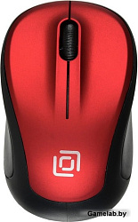Мышь Oklick 665MW черный/красный оптическая (1000dpi) беспроводная USB (3but)