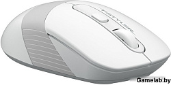 Мышь A4 Fstyler FG10 белый/серый оптическая (2000dpi) беспроводная USB (3but)