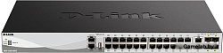 D-Link DGS-3130-30TS/B1A, PROJ L2+ Managed Switch with 24 10/100/1000Base-T ports and 2 10GBase-T po