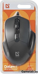 Мышь оптическая Datum MB-347 черный,4 кнопки, USB, 800-1600 dpi DEFENDER