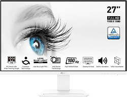 Монитор MSI 27" Pro MP273AW белый IPS LED 1ms 16:9 HDMI M/M матовая 300cd 178гр/178гр 1920x1080 100H