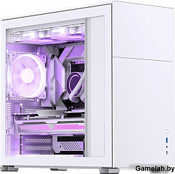 Корпус JONSBO D41 STD White без БП, боковая панель из закаленного стекла, mini-ITX, micro-ATX, ATX, 