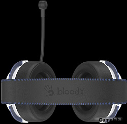 Наушники с микрофоном A4Tech Bloody M590i синий/белый 1м мониторные USB оголовье (M590I SPORTS NAVY)