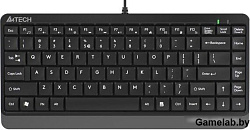 Клавиатура A4 Fstyler FK11 серый USB slim