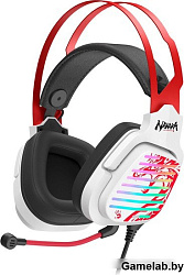 Наушники с микрофоном A4Tech Bloody G560 белый/красный 2м мониторные оголовье (G560 NARAKA)