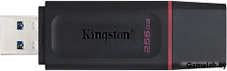 Флеш Диск Kingston 256Gb DataTraveler Exodia DTX/256GB USB3.1 черный/красный
