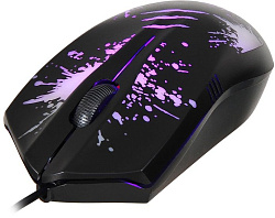 Мышь Оклик 398G черный оптическая (2400dpi) USB для ноутбука (4but)