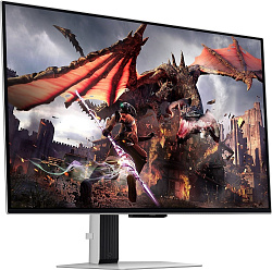 Монитор Samsung 32" Odyssey OLED G8 LS32DG800SIXCI серебристый OLED LED 16:9 HDMI M/M TV матовая HAS