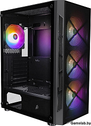 Корпус 1STPLAYER FIREBASE XP Black / ATX / 4x120mm LED fans / XP-BK-4F1