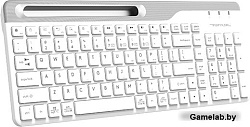 Клавиатура A4Tech Fstyler FBK25 белый/серый USB беспроводная BT/Radio slim Multimedia