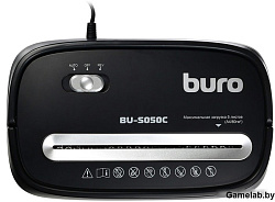 Шредер Buro Home BU-S050C (секр.P-3)/фрагменты/5лист./13лтр./пл.карты