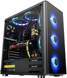 Thermaltake V200 TG RGB CA-1K8-00M1WN-01 Black/Win/SPCC/Tempered Glass*1/120mm RGB Fans*3 + 120mm St