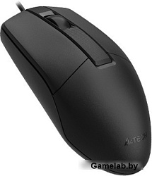 Мышь A4Tech OP-330 черный оптическая (1200dpi) USB (3but)