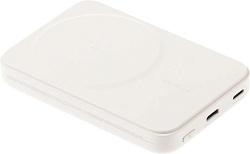 Мобильный аккумулятор Solove W12 5000mAh QC3.0/PD3.0 20W 3A USB-C беспров.зар. бежевый (W12 BEIGE RU