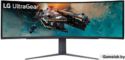 Монитор LG 49" UltraGear 49GR85DC-B черный VA LED 32:9 HDMI матовая HAS Piv 3000:1 450cd 178гр/178гр