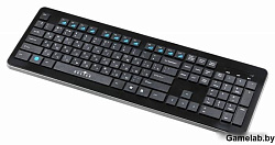 Клавиатура Oklick 870S черный USB беспроводная slim Multimedia