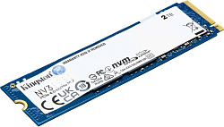 SSD KINGSTON NV1 2Тб M.2 NVMe 3D NAND TLC Скорость записи 5000 Мб/сек. Скорость чтения 6000 Мб/сек. 