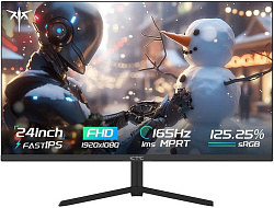 KTC 23.8" KTC H24T09P Black (IPS, 1920x1080, HDMI+HDMI+DP+DP, 1 ms, 178°/178°, 300 cd/m, 1000:1, 165