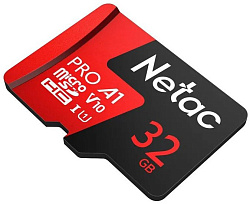Netac P500 Extreme 32GB Pro MicroSDHC V10/A1/C10 up to 100MB/s, retail pack card only