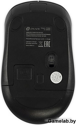 Мышь Оклик 310MW черный/красный оптическая (3200dpi) беспроводная USB для ноутбука (4but)