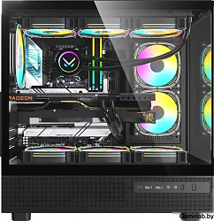 Корпус Formula Crystal Z8 черный без БП ATX 9x120mm 7x140mm 1xUSB2.0 1xUSB3.0 1xUSB3.1 audio bott PS