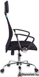 Кресло руководителя Бюрократ KB-6N черный TW-01 TW-11 сетка с подголов. крестовина металл хром