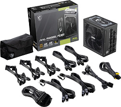 MSI Блок питания MSI MAG A1000GL PCIE5 1000W, 80+ Gold, полностью модульный, ATX 3.0, PCIE5, RTL