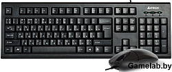 Клавиатуры* Клавиатура + мышь A4 KR-8520D клав:черный мышь:черный USB