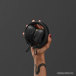 Гарнитура накладные Marshall Major V черный беспроводные bluetooth оголовье (MAJOR V BLACK)