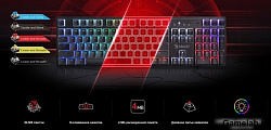 Клавиатура A4Tech Bloody S510RP механическая черный USB for gamer LED (S510RP PUDDING BLACK/BLMS RED
