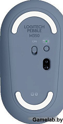 Мышка USB OPTICAL WRL PEBBLE M350 BLUE 910-006655 LOGITECH