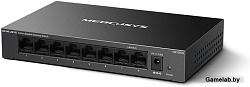 MERCUSYS MS108GS, 8-портовый гигабитный настольный коммутатор,стальной настольный корпус, возможност