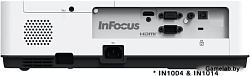 Проектор InFocus IN1014 white (LCD, 1024x768, 3400Lm, 1.48-1.78:1, 2000:1, VGA, HDMI, Composite, USB