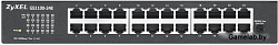 Коммутатор Zyxel GS1100-24E, 24xGE, rack 19", бесшумный