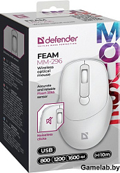 Мышка WRL OPTICAL FEAM MM-296 WHITE 52297 DEFENDER