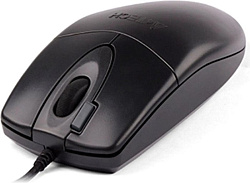 Мышь A4Tech OP-620DS черный оптическая (1000dpi) silent USB (3but)