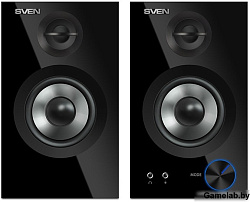 Колонки Sven SPS-621 2.0 черный 28Вт BT