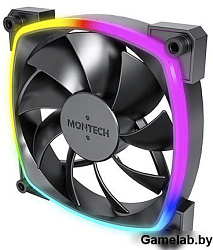 Вентилятор для корпуса Montech AX120 ARGB 120х120x25 черный 4-pin 27дБ (AX120 PWM BLACK) Ret